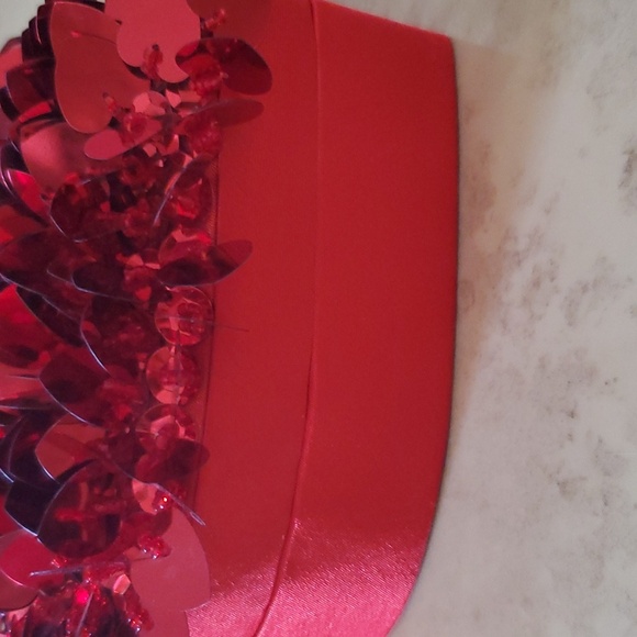 Sequin Heart Keepsake Box nwot - Picture 3 of 4